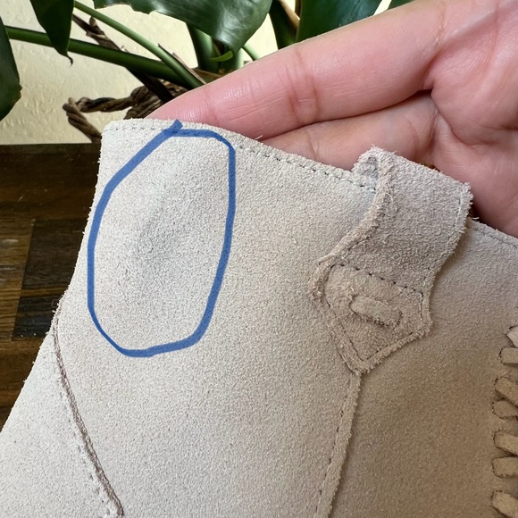 Zara Fringe Cream Suede Ankle Boots EU39 US8 ‘Display Shoes’ - Picture 17 of 17